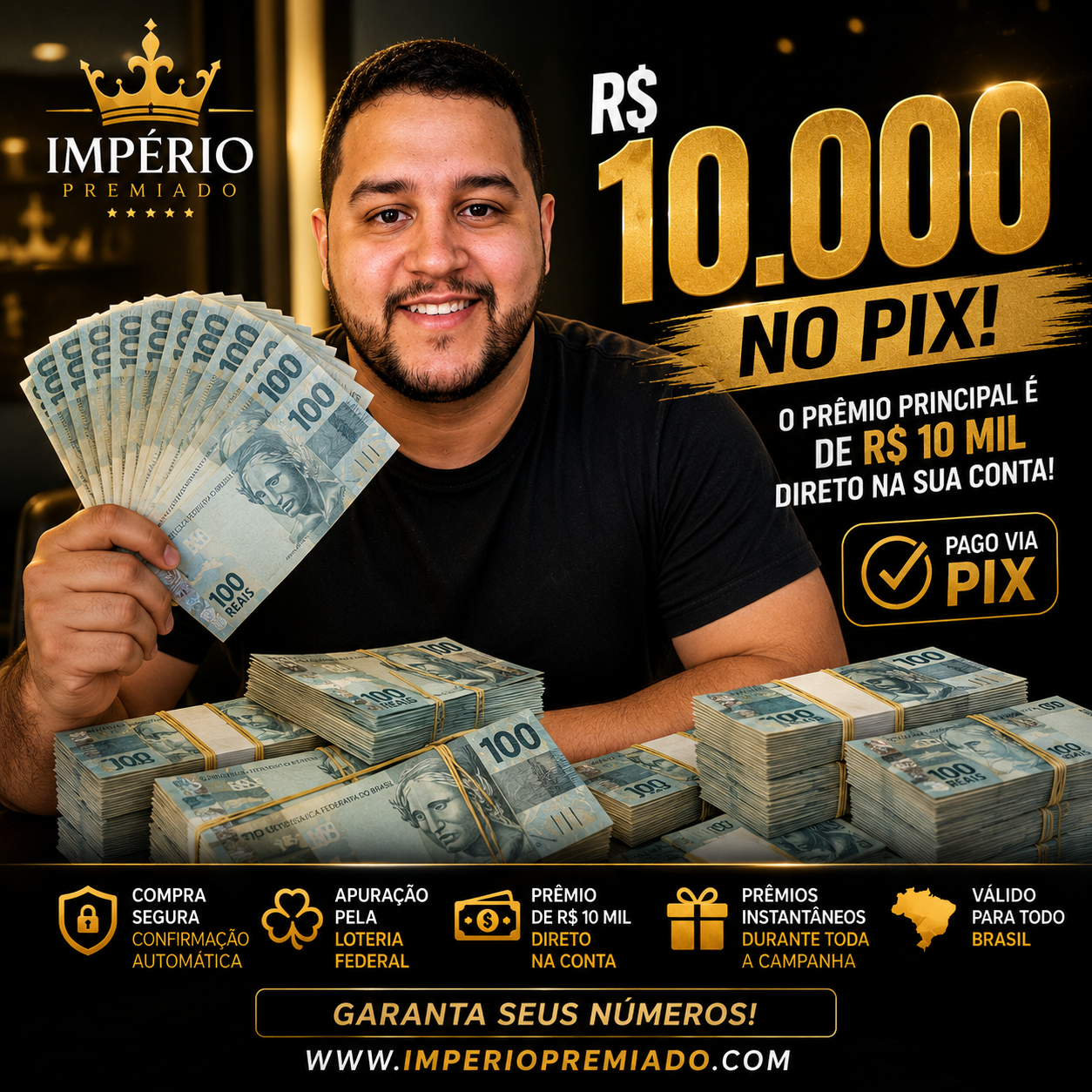 🔥 R$ 10 MIL NO PIX + PRÊMIOS INSTANTÂNEOS